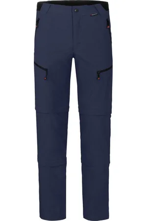 Bergson Outdoorhose LEBIKO Doppel Zipp-Off mit T-ZIPP Herren Wanderhose, robust elastisch, Normalgrößen, peacoat - Verkäufer: