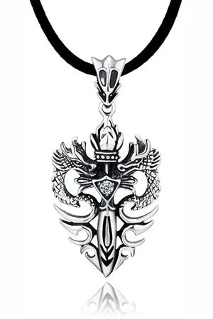 DonDon Kette mit Anhänger Lederkette Halskette 50 cm (1-tlg), Herren-Halskette mit Lederband, maskuline Anhänger, im Samtbeutel - Verkäufer: urban-styles