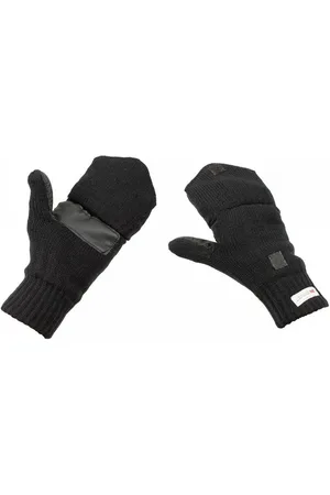 MFH Strickhandschuhe Strick-Handschuhe,ohne Finger, zugl. Fausthandschuh, - L umklappbare Fingerkappe mit Klettverschluss - Verkäufer: DaGecko