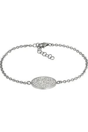 Amello Edelstahlarmband Oval Armband Damen Schmuck (Armband), Damen Armband (Oval) ca. 18cm bis 21cm, Edelstahl (Stainless Steel), F - Verkäufer: Fit4Style Silberschmuck - IMPPAC