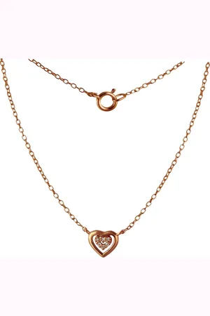 SilberDream Silberkette Herz Halskette Silber rose (Halskette), Halskette (Herz) ca. 45cm, 925 Sterling Silber, vergoldet (Roségold 33 - Verkäufer: Fit4Style Silberschmuck - IMPPAC