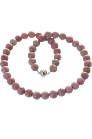 Bella Carina Perlenkette Kette mit Rhodochrosit Perlen 10 mm, Rhodochrosit 10 mm - Verkäufer: