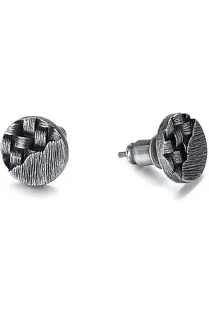 Kingka Paar Ohrstecker 925 Silber Ohrstecker "WOVEN" - Verkäufer: