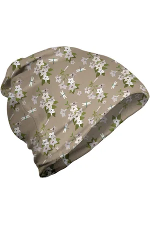 Abakuhaus Beanie Wandern im Freien Libelle Jasmin-Blumen im Frühling - Verkäufer: Color-D Textile GmbH