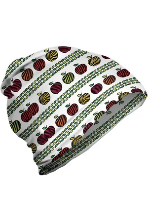 Abakuhaus Beanie Wandern im Freien Äpfel Zebra Striped Früchte Blätter - Verkäufer: Color-D Textile GmbH