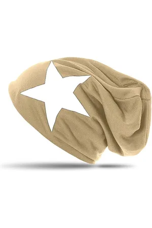 CASPAR Beanie MU069 klassiche leichte Unisex Mütze mit Stern Print - Verkäufer: & SIKORA