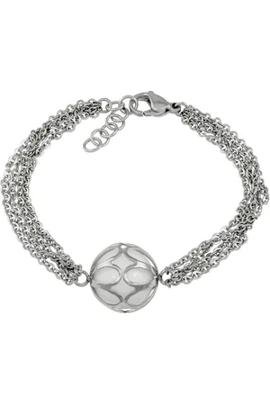 Amello Edelstahlarmband Armband Anhänger mit Achat Kugel (Armband), Armband (Kugel mit Achat) ca. 18,0cm, Edelstahl (Stainless Steel), Far - Verkäufer: Fit4Style Silberschmuck - IMPPAC
