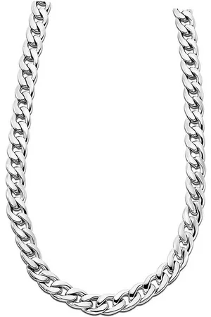 Lotus Edelstahlkette Halskette silber (Halsketten, Halskette), Halsketten für Herren Edelstahl (Stainless Steel) - Verkäufer: Fit4Style Silberschmuck - IMPPAC