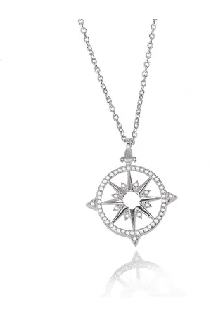 Karisma Kette mit Anhänger Damen Silber 925 Anhänger Anker Rad Zrikonia Collier Kette, mit Verlängerung 5cm - Silber Rhodiniert - Verkäufer: Schmuck