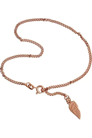 SilberDream Fußkette mit Anhänger Fußkette 333er rosegold Damen, Damen Fußkette Flügel aus 925 Sterling Silber, vergoldet (Roségold 333 - Verkäufer: Fit4Style Silberschmuck - IMPPAC