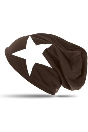 CASPAR Beanie MU069 klassiche leichte Unisex Mütze mit Stern Print - Verkäufer: & SIKORA