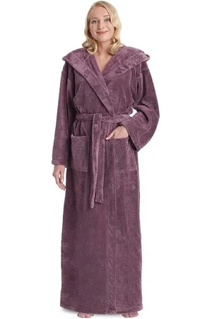 Arus Damenbademantel Helia, 100% Polyester, mit Kapuze, extra lang, aus 100% Mikrofaser - Verkäufer: Germany GmbH