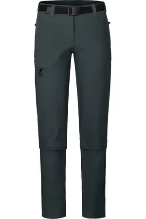 Bergson Zip-off-Hose YORK Zipp-Off Damen Wanderhose, vielseitig, pflegeleicht, Kurzgrößen, dunkel - Verkäufer: