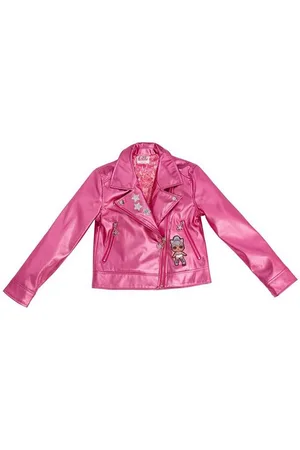 L.O.L. Surprise Bikerjacke Kinder Mächen Kunstleder-Jacke mit Glitzersternen - Verkäufer: Yuhu Trading GmbH