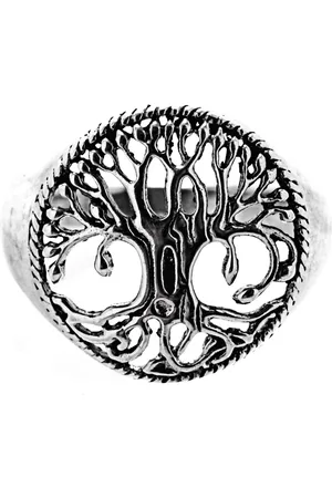 Kiss of Leather Silberring Ring Fingerring Lebensbaum 925 Silber Gr. 48-66 Weltenbaum Yggdrasil - Verkäufer:
