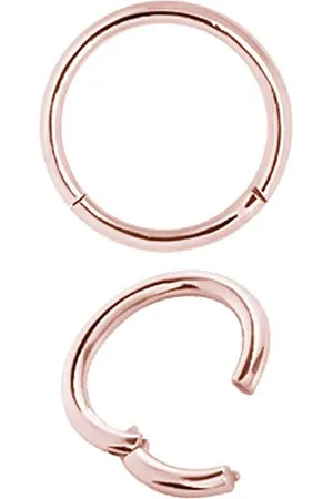 Karisma Nasenpiercing Hinged Titan G23 Segmenring Nasenring 1,2x8mm Roségold - Verkäufer: Schmuck