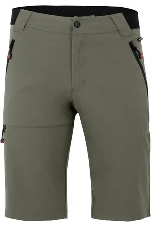 Bergson Outdoorhose ARRESÖ COMFORT Bermuda Herren Wandershorts, leicht, strapazierfähig, Normalgrößen, grau/grün - Verkäufer:
