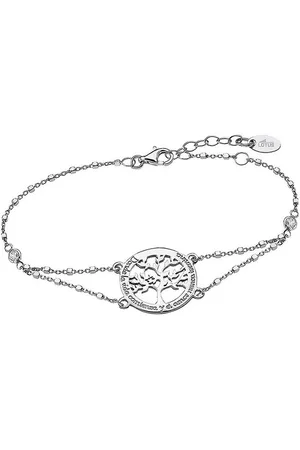 Lotus Silberarmband Lebensbaum Armband (Armband), Armband Lebensbaum ca. 16cm, 925 Sterling Silber, Farbe: silber - Verkäufer: Fit4Style Silberschmuck - IMPPAC
