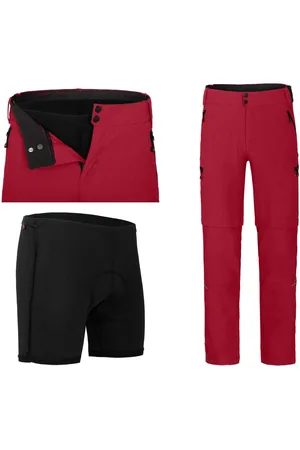 Bergson Zip-off-Hose PORVOO Zipp-Off (mit gepolsterter Innenhose) Herren Radhose, robust, elastisch, Kurzgrößen, - Verkäufer: