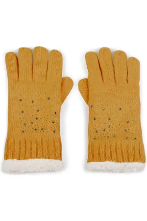 styleBREAKER Strickhandschuhe Strickhandschuhe mit Strass und Fleece (1-St) - Verkäufer: