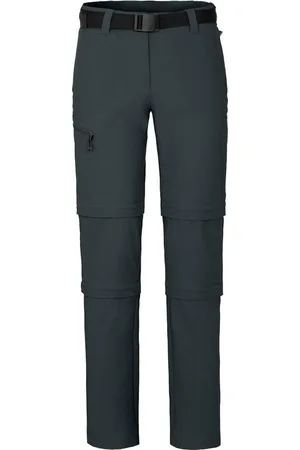 Bergson Outdoorhose NARRABEEN Doppel Zipp-Off Damen Wanderhose, vielseitig pflegeleicht, Normalgrößen, dunkel - Verkäufer: