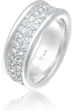 Elli Fingerring Bandring Kristall Elegant 925 Silber - Verkäufer: JULIE & GRACE GmbH