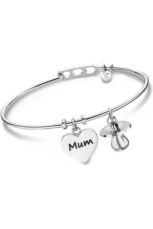 Lotus Armreif Armreif silber Charms, für Damen aus Edelstahl (Stainless Steel) - Verkäufer: Fit4Style Silberschmuck - IMPPAC