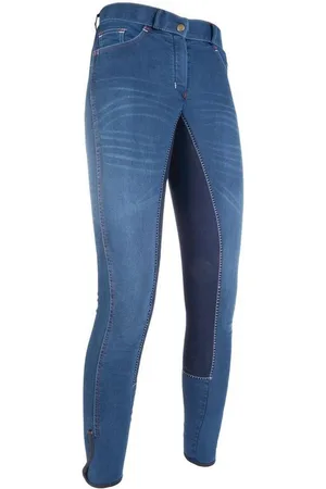 Hkm Reiterhose Reithose -Summer Denim- mit Dreiviertel Alos Besatz - Verkäufer: REITSPORT24