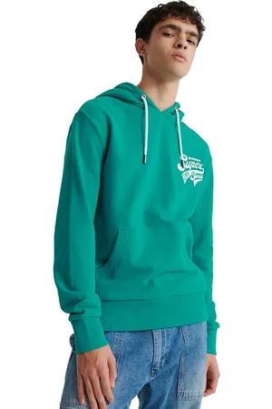 Superdry Sweater Sweater Herren SCRIPT CLASSIC HOOD Lapis - Verkäufer: Fashioncode