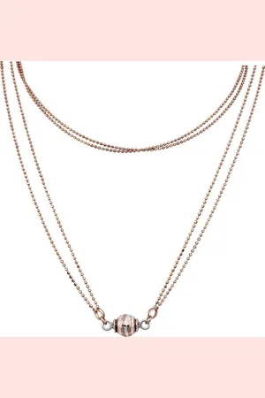 SilberDream Silberkette Kugel Halskette silber rose (Halskette), Halsketten (Kurgel) ca. 45cm, 925 Sterling Silber, vergoldet (Roségold - Verkäufer: Fit4Style Silberschmuck - IMPPAC