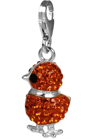 SilberDream Charm-Einhänger Charm Küken Zirkonia, Charmsanhänger Küken, 925 Sterling Silber, Farbe: - Verkäufer: Fit4Style Silberschmuck - IMPPAC