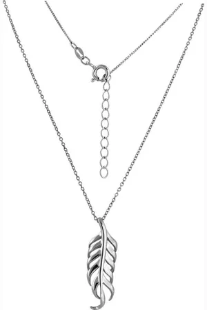 SilberDream Silberkette Feder Halskette 925 Silber (Halskette), Halsketten (Feder) ca. 44cm + 3cm, 925 Sterling Silber, Farbe: silber - Verkäufer: Fit4Style Silberschmuck - IMPPAC