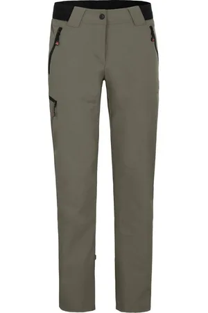 Bergson Outdoorhose VIDAA COMFORT Damen Wanderhose, leicht, strapazierfähig, Normalgrößen, grau/grün - Verkäufer: