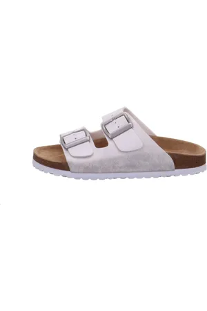 Indigo Supersoft Tieffußbettpantoletten silber Pantolette - Verkäufer: Schuh 2000