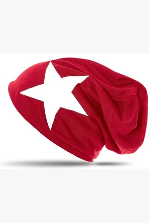 CASPAR Beanie MU069 klassiche leichte Unisex Mütze mit Stern Print - Verkäufer: & SIKORA