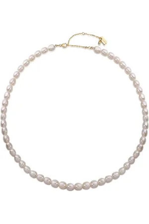 Ailoria Silberkette SHIORI Halskette (1-tlg), 925 Sterling Silber vergoldet Süßwasserperle - Verkäufer: Lifestyle Delights