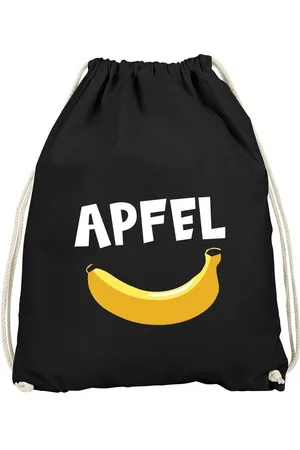 MoonWorks Turnbeutel Turnbeutel lustiger Aufdruck Apfel Banane Witz Scherz Nonsens Gymbag - Verkäufer: Akowi