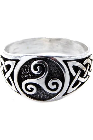 Kiss of Leather Silberring Ring Fingerring Triskele 925 Gr. 52-74 keltische Dreier Spirale - Verkäufer: