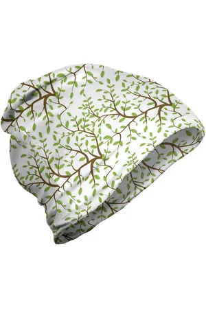 Abakuhaus Beanie Wandern im Freien Natur Baum-Blätter Illustration - Verkäufer: Color-D Textile GmbH