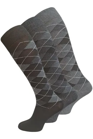 Cotton Prime® Kniestrümpfe 3 Paar, mit Karos (3-Paar) in angenehmer Baumwollqualität Cottonprime