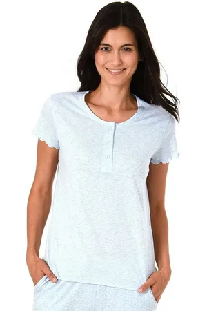 Normann Relaxanzug Damen Shirt Top kurzarm, Streifenoptik Mix & Match -191 220 903 - Verkäufer: Fairway