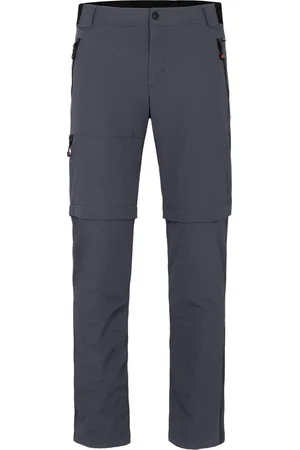 Bergson Outdoorhose ARRESÖ COMFORT Zipp Off Herren Wanderhose, leicht, strapazierfähig, Normalgrößen, grau/blau - Verkäufer: