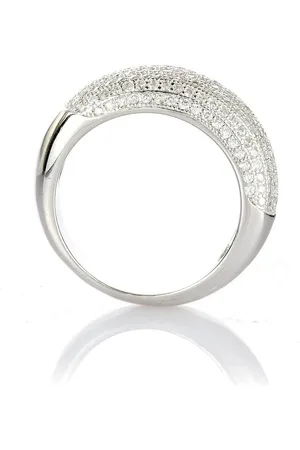 Karisma Fingerring Damen Silber 925 Unendlichkeit Eternity rhodiniert, Gefasste Zirkonia Steine Weiss - HS-R06 - 52 (16.6) - Verkäufer: Schmuck