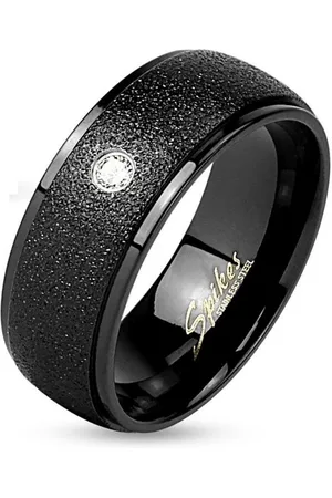 Bungsa Fingerring Ring Mittelteil sand-gestrahlt aus Edelstahl Unisex (Ring, 1-tlg), Damen Herren - Verkäufer: