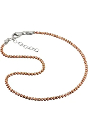 SilberDream Fußkette mit Anhänger Fußkette Silber 925 rosegold, Damen Fußkette Kugeln aus 925 Sterling Silber, vergoldet (Roségold 333 - Verkäufer: Fit4Style Silberschmuck - IMPPAC