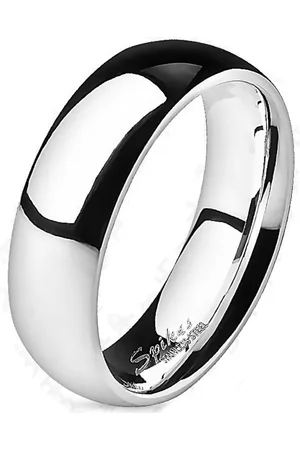 Bungsa Fingerring Ring hochglanzpoliert Silber aus Titan Unisex (Ring, 1-tlg), Damen Herren - Verkäufer: