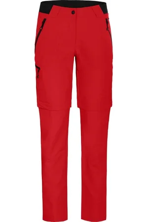 Bergson Outdoorhose VIDAA COMFORT Zipp-Off Damen Wanderhose, leicht, strapazierfähig, Normalgrößen, salsarot - Verkäufer: