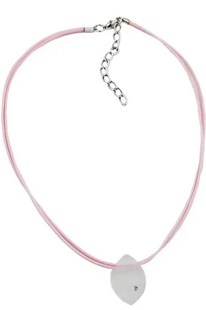 GALLAY Kette mit Anhänger Anhänger Kunststoff kristall-transparent-matt Kordel 38cm (1-tlg) - Verkäufer: Cats Collection