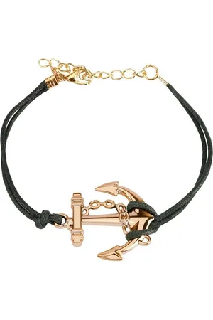 Bungsa Armband Armband Anker aus Leder Unisex (1 Armband, 1-tlg), Bracelet Armschmuck - Verkäufer:
