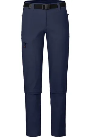 Bergson Zip-off-Hose YORK Zipp-Off Damen Wanderhose, vielseitig, pflegeleicht, Langgrößen, peacoat - Verkäufer: